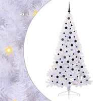 Albero di Natale artificiale Bianco 210 cm PVC e Acciaio 3426822