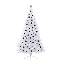 Albero di Natale artificiale Bianco 210 cm PVC e Acciaio 3426822