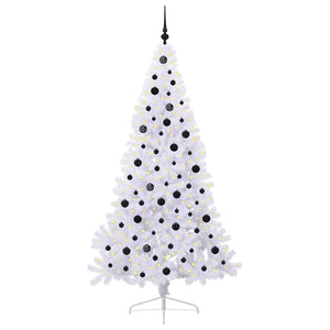 Albero di Natale artificiale Bianco 210 cm PVC e Acciaio 3426822