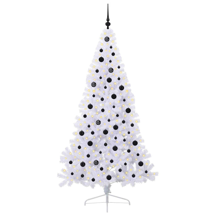 Albero di Natale artificiale Bianco 210 cm PVC e Acciaio 3426822
