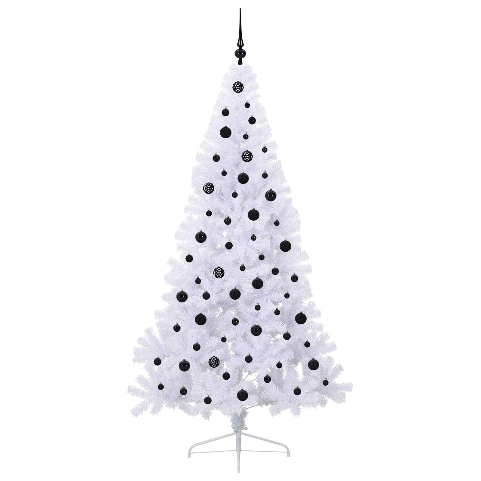 Albero di Natale artificiale Bianco 210 cm PVC e Acciaio 3426822