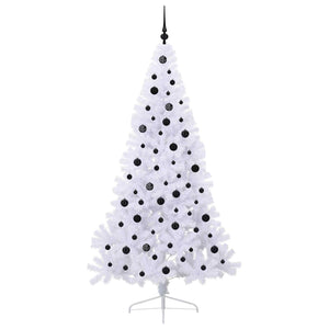 Albero di Natale artificiale Bianco 210 cm PVC e Acciaio 3426822