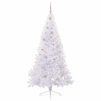 Albero di Natale artificiale Bianco 210 cm PVC e Acciaio 3426823