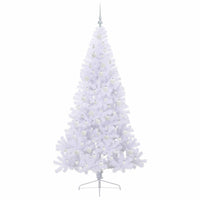Albero di Natale artificiale Bianco 210 cm PVC e Acciaio 3426824