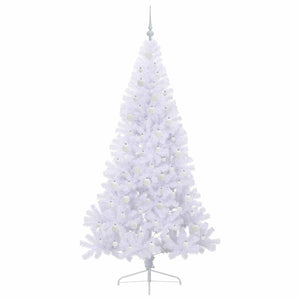 Albero di Natale artificiale Bianco 210 cm PVC e Acciaio 3426824