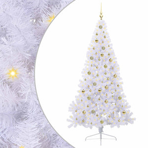Albero di Natale artificiale Bianco 210 cm PVC e Acciaio 3426825
