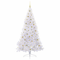 Albero di Natale artificiale Bianco 210 cm PVC e Acciaio 3426825