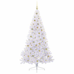 Albero di Natale artificiale Bianco 210 cm PVC e Acciaio 3426825