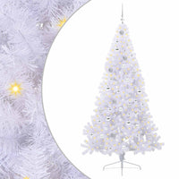 Albero di Natale artificiale Bianco 210 cm PVC e Acciaio 3426826