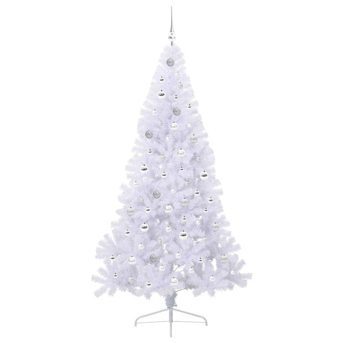 Albero di Natale artificiale Bianco 210 cm PVC e Acciaio 3426826