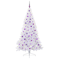 Albero di Natale artificiale Bianco 210 cm PVC e Acciaio 3426827