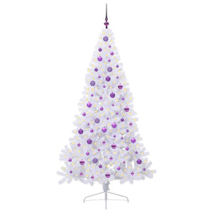 Albero di Natale artificiale Bianco 210 cm PVC e Acciaio 3426827