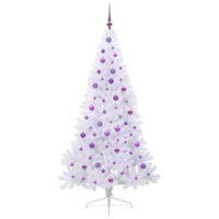 Albero di Natale artificiale Bianco 210 cm PVC e Acciaio 3426827
