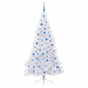 Albero di Natale artificiale Bianco 210 cm PVC e Acciaio 3426828