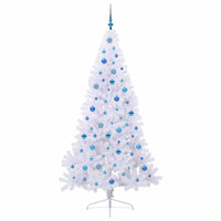 Albero di Natale artificiale Bianco 210 cm PVC e Acciaio 3426828