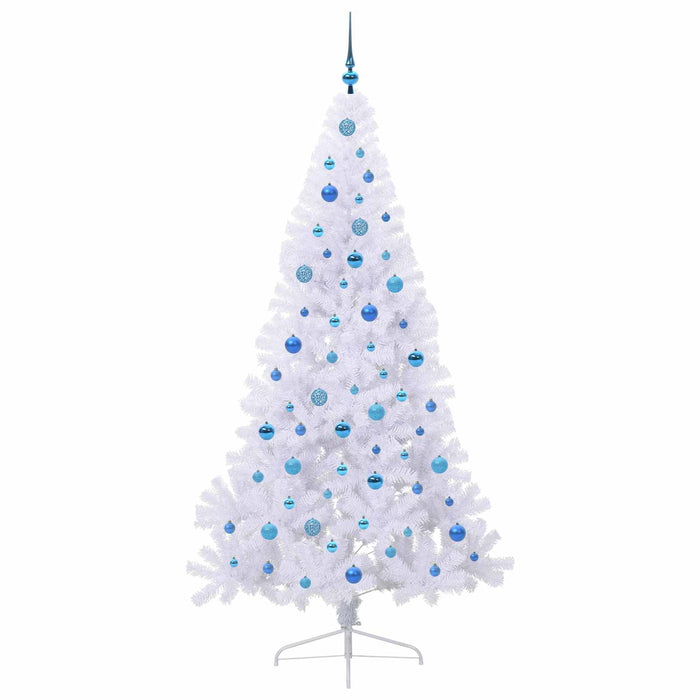 Albero di Natale artificiale Bianco 210 cm PVC e Acciaio 3426828