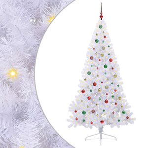Albero di Natale artificiale Bianco 210 cm PVC e Acciaio 3426829