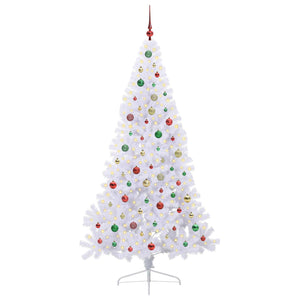 Albero di Natale artificiale Bianco 210 cm PVC e Acciaio 3426829