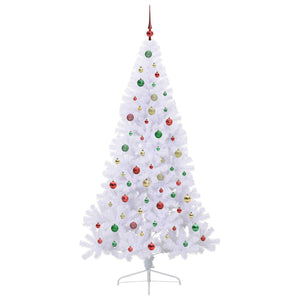 Albero di Natale artificiale Bianco 210 cm PVC e Acciaio 3426829
