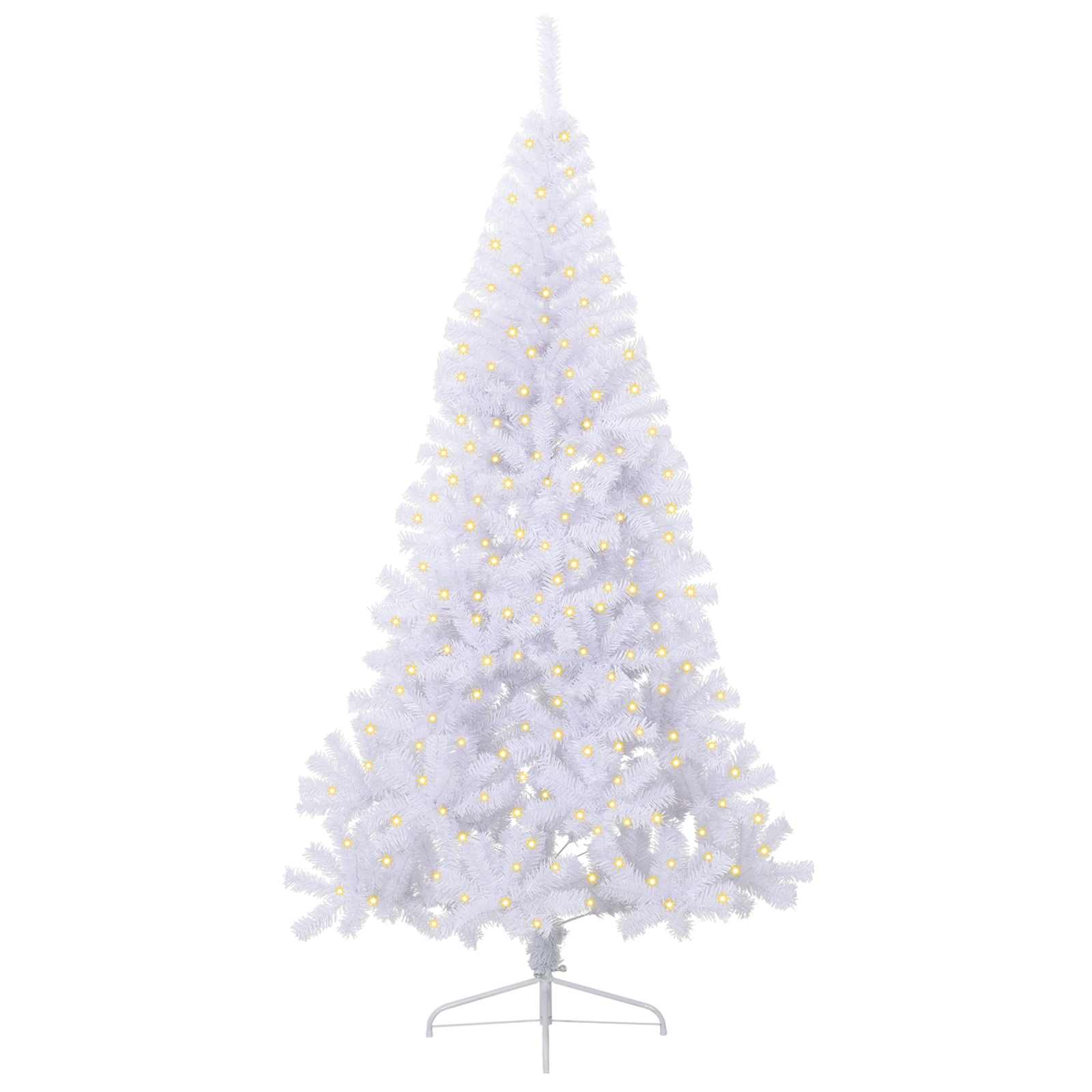 Albero di Natale artificiale Bianco 240 cm PVC e Acciaio 3426830