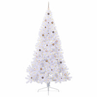 Albero di Natale artificiale Bianco 240 cm PVC e Acciaio 3426832