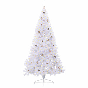 Albero di Natale artificiale Bianco 240 cm PVC e Acciaio 3426832