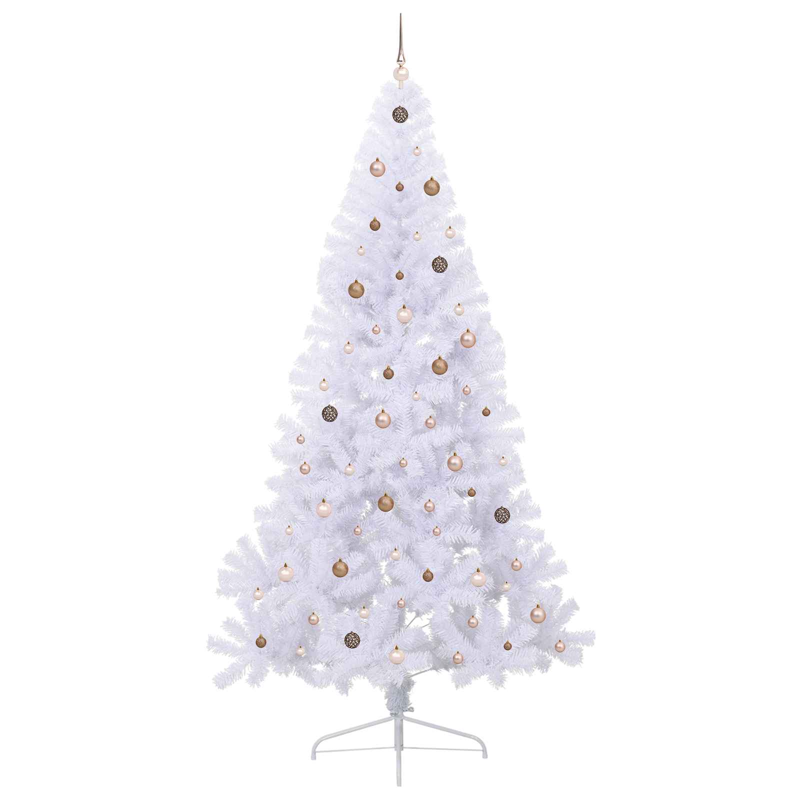 Albero di Natale artificiale Bianco 240 cm PVC e Acciaio 3426832