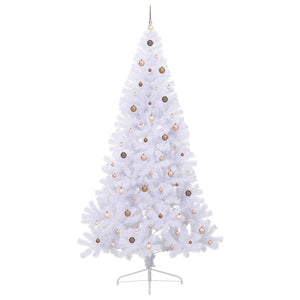 Albero di Natale artificiale Bianco 240 cm PVC e Acciaio 3426832