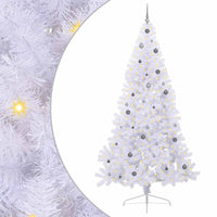 Albero di Natale artificiale Bianco 240 cm PVC e Acciaio 3426833