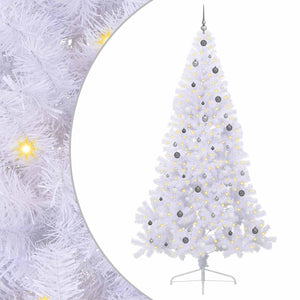 Albero di Natale artificiale Bianco 240 cm PVC e Acciaio 3426833