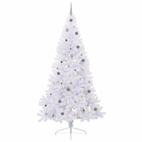 Albero di Natale artificiale Bianco 240 cm PVC e Acciaio 3426833