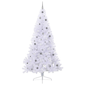 Albero di Natale artificiale Bianco 240 cm PVC e Acciaio 3426833