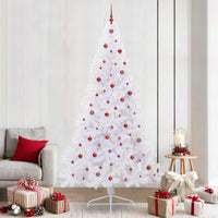 Albero di Natale artificiale Bianco 240 cm PVC e Acciaio 3426834
