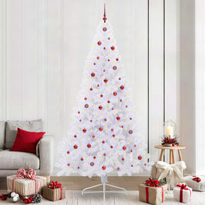Albero di Natale artificiale Bianco 240 cm PVC e Acciaio 3426834