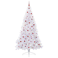 Albero di Natale artificiale Bianco 240 cm PVC e Acciaio 3426834