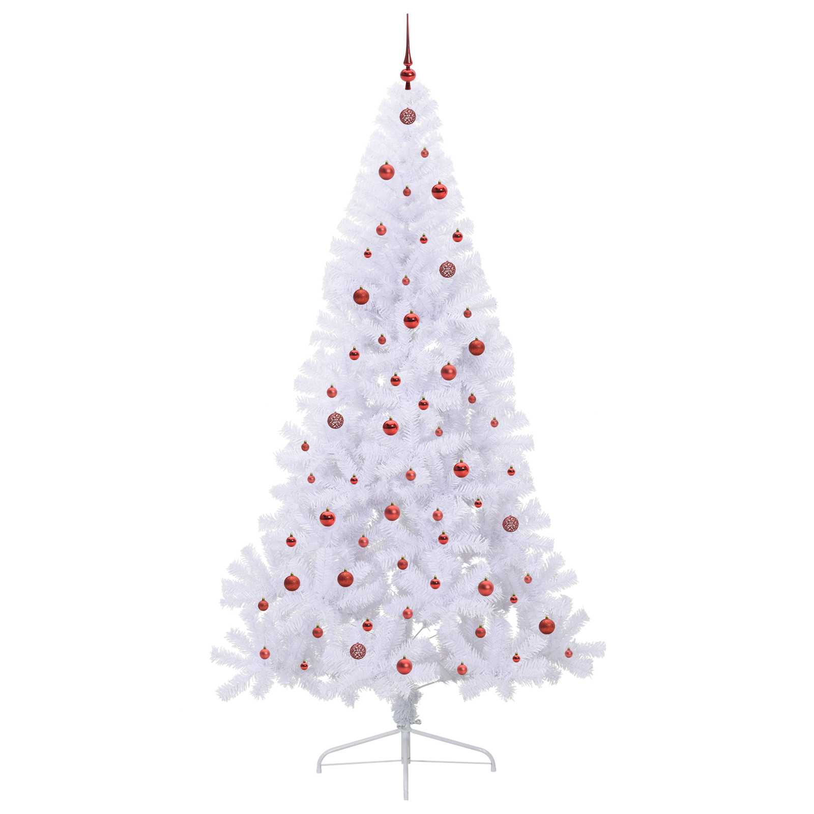 Albero di Natale artificiale Bianco 240 cm PVC e Acciaio 3426834