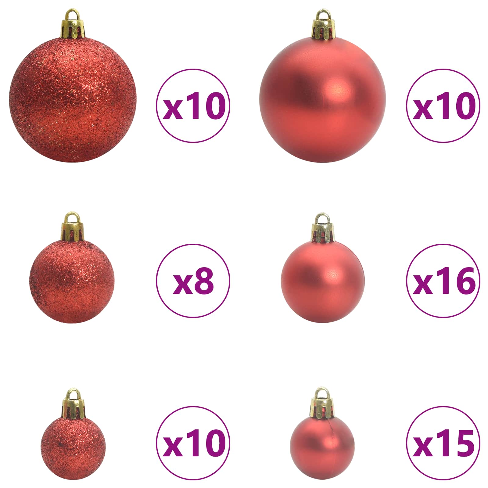 Albero di Natale artificiale Bianco 240 cm PVC e Acciaio 3426834