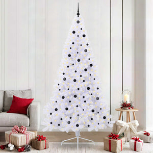 Albero di Natale artificiale Bianco 240 cm PVC e Acciaio 3426835