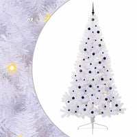 Albero di Natale artificiale Bianco 240 cm PVC e Acciaio 3426835