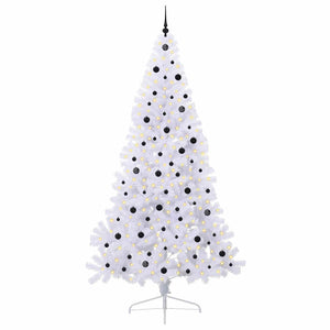 Albero di Natale artificiale Bianco 240 cm PVC e Acciaio 3426835