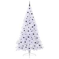 Albero di Natale artificiale Bianco 240 cm PVC e Acciaio 3426835