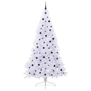 Albero di Natale artificiale Bianco 240 cm PVC e Acciaio 3426835