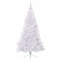 Albero di Natale artificiale Bianco 240 cm PVC e Acciaio 3426836