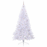 Albero di Natale artificiale Bianco 240 cm PVC e Acciaio 3426836