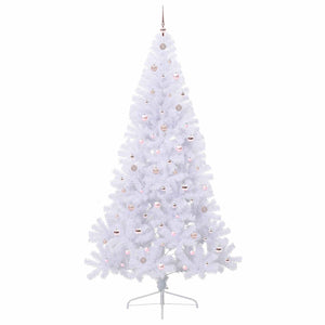 Albero di Natale artificiale Bianco 240 cm PVC e Acciaio 3426836