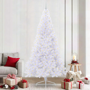 Albero di Natale artificiale Bianco 240 cm PVC e Acciaio 3426837