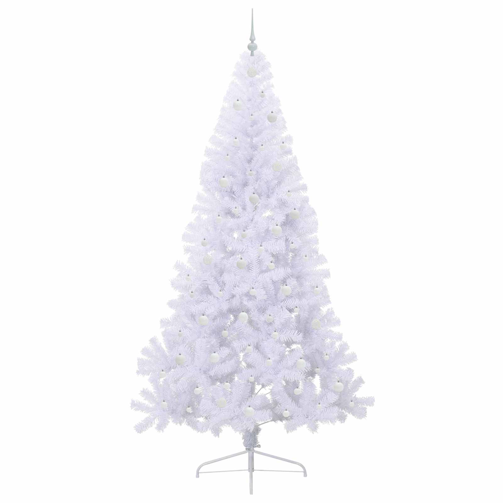 Albero di Natale artificiale Bianco 240 cm PVC e Acciaio 3426837