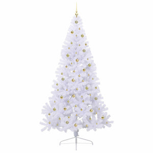Albero di Natale artificiale Bianco 240 cm PVC e Acciaio 3426838