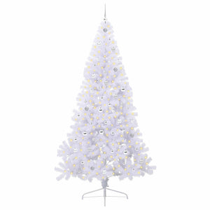 Albero di Natale artificiale Bianco 240 cm PVC e Acciaio 3426839