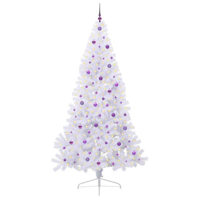 Albero di Natale artificiale Bianco 240 cm PVC e Acciaio 3426840